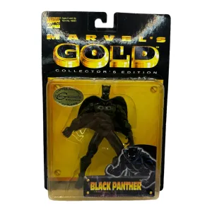 1998 TOYBIZ MARVEL'S GOLD BLACK PANTHER AF