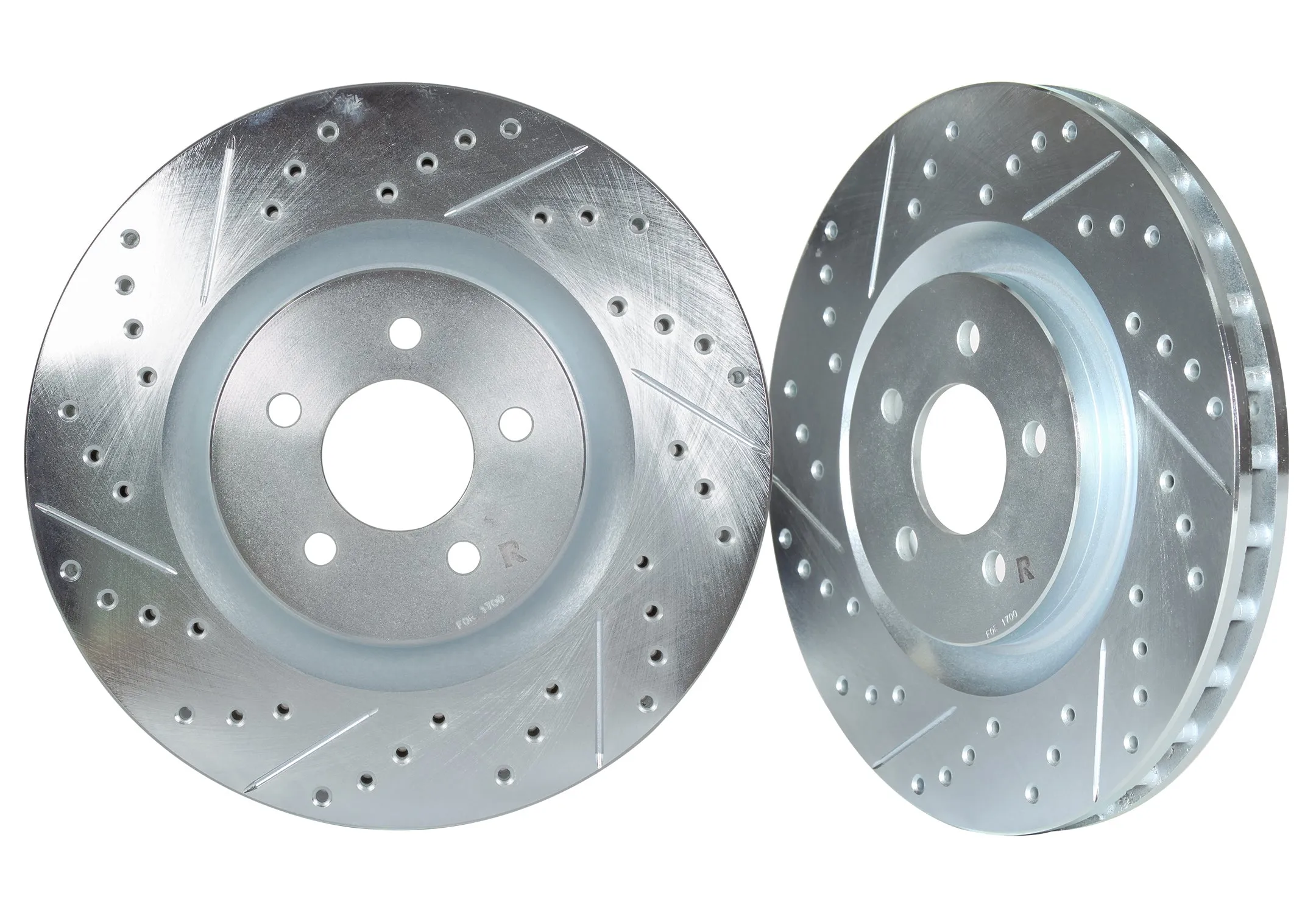 2016-2024 Nissan Titan Rear Cross Drilled & Slotted 1-Pc Rotors (Set of 2) - NIS71017