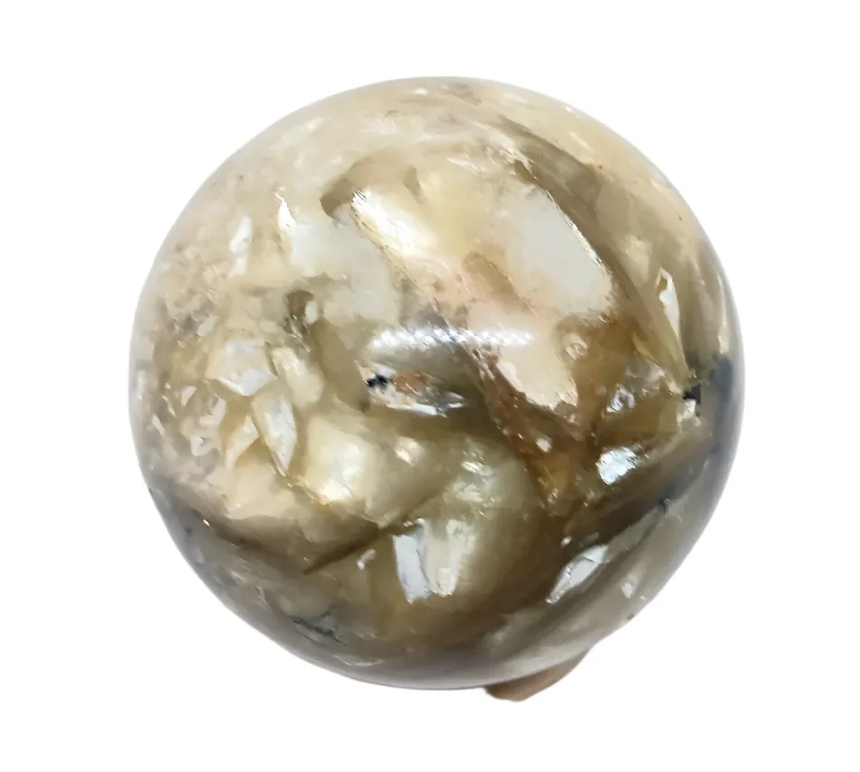 252G Golden Mica Crystal Sphere