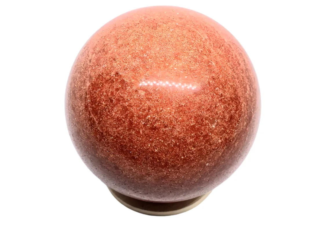 523G Golden Sandstone Crystal Sphere