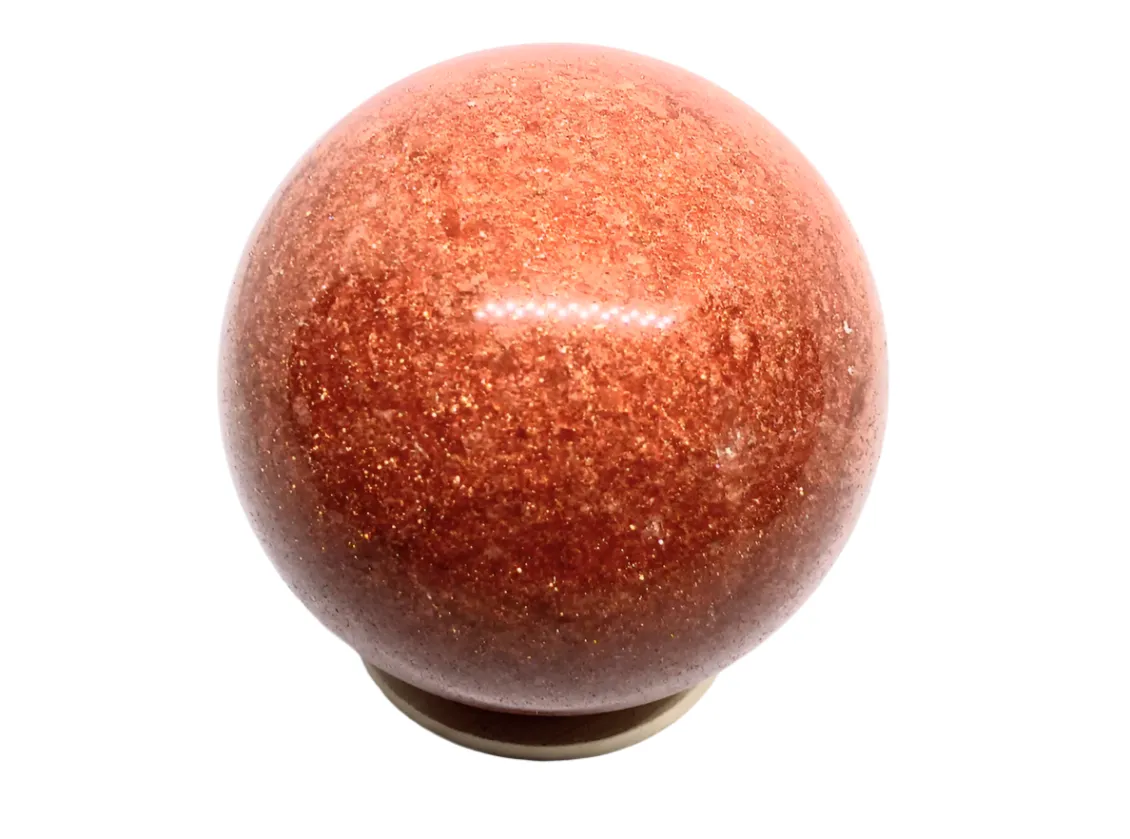 523G Golden Sandstone Crystal Sphere