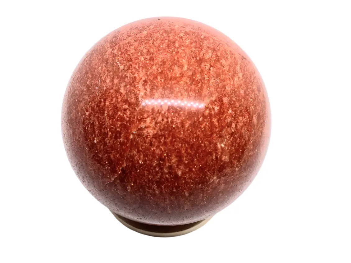 523G Golden Sandstone Crystal Sphere