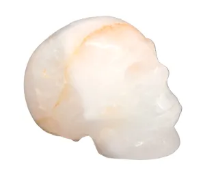 702G Quartz Crystal Skull with Golden Healer Inclusions