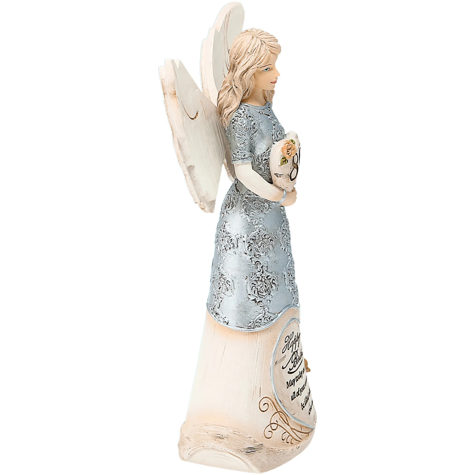 80th Birthday 6" Angel Holding Heart