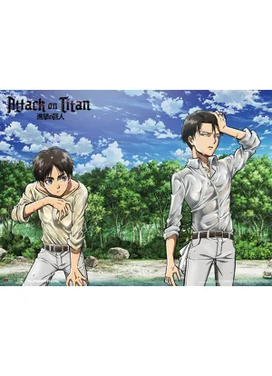 Attack on Titan - Eren Yeager And Levi Ackerman On The Shore- Special Edition Wall Scroll