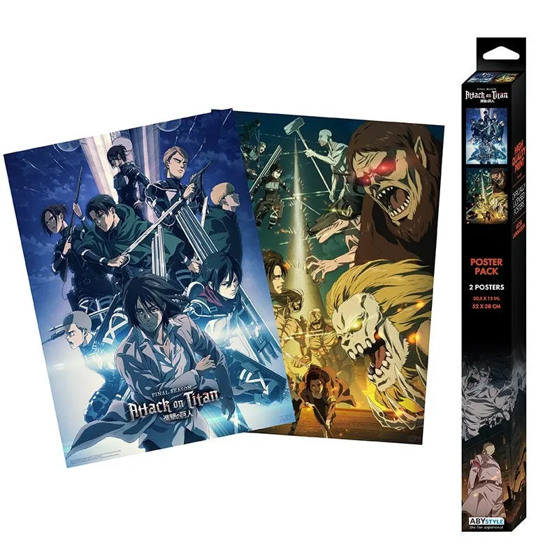 ATTACK ON TITAN - Set 2 Posters Chibi 52x38 - Set 2