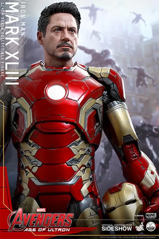 Avengers Age of Ultron 1:4 Scale Hot Toys Collectible Figure Iron Man Mark XLIII