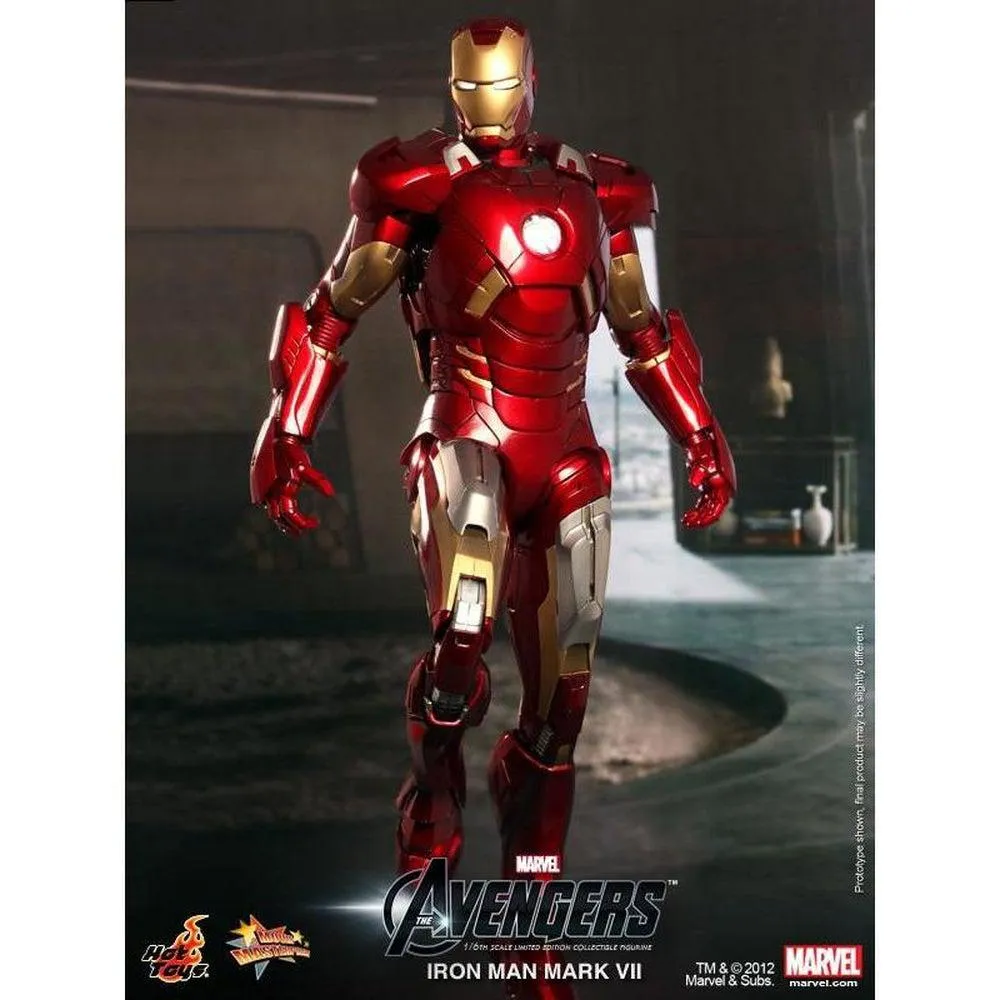 Avengers Iron Man Mark VII MMS185 HOT TOYS Movie Masterpiece