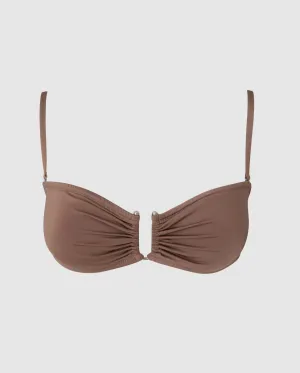 Bandeau Bikini Top Mauve