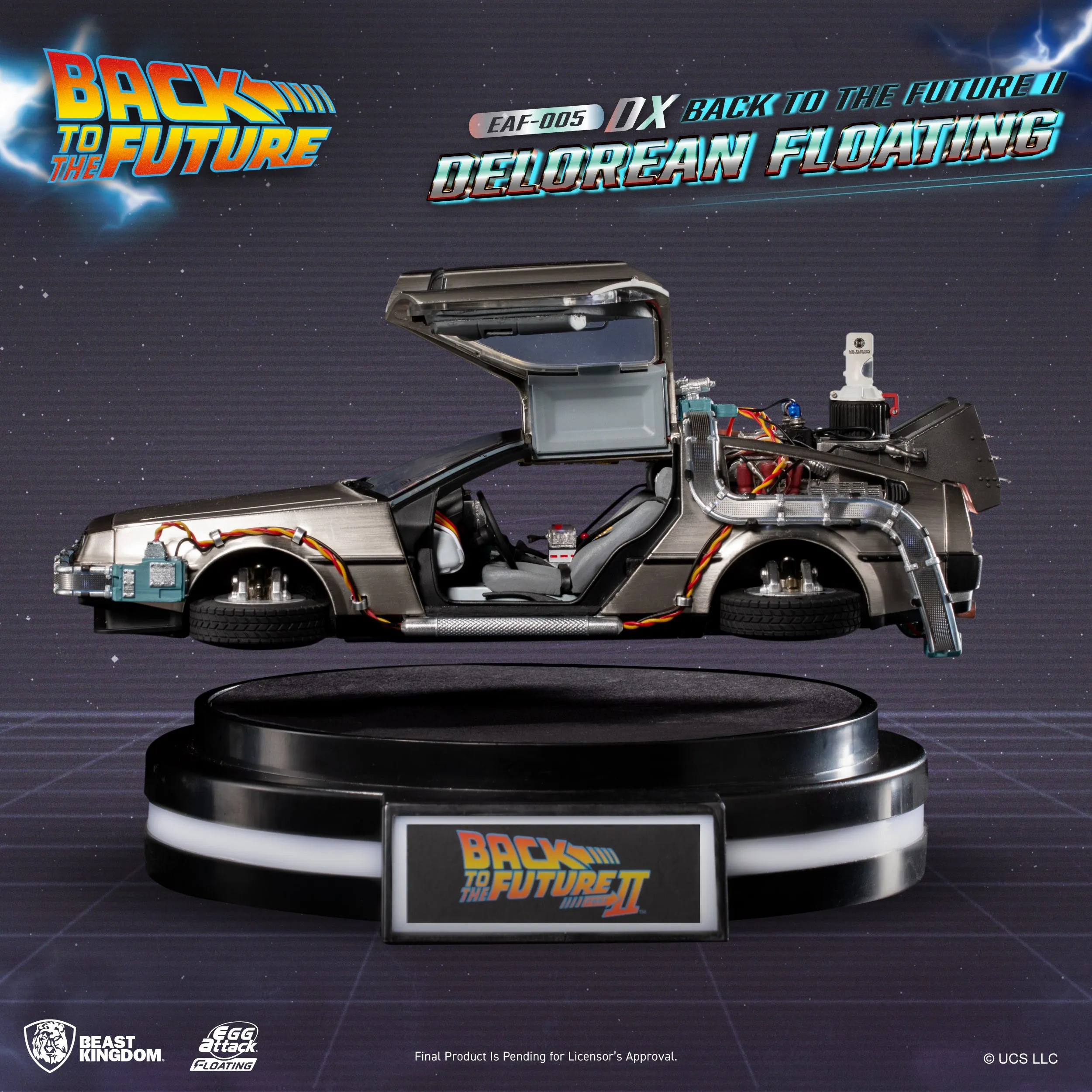 Beast Kingdom EAF-005DX Back to the Future II Delorean Floating DX version