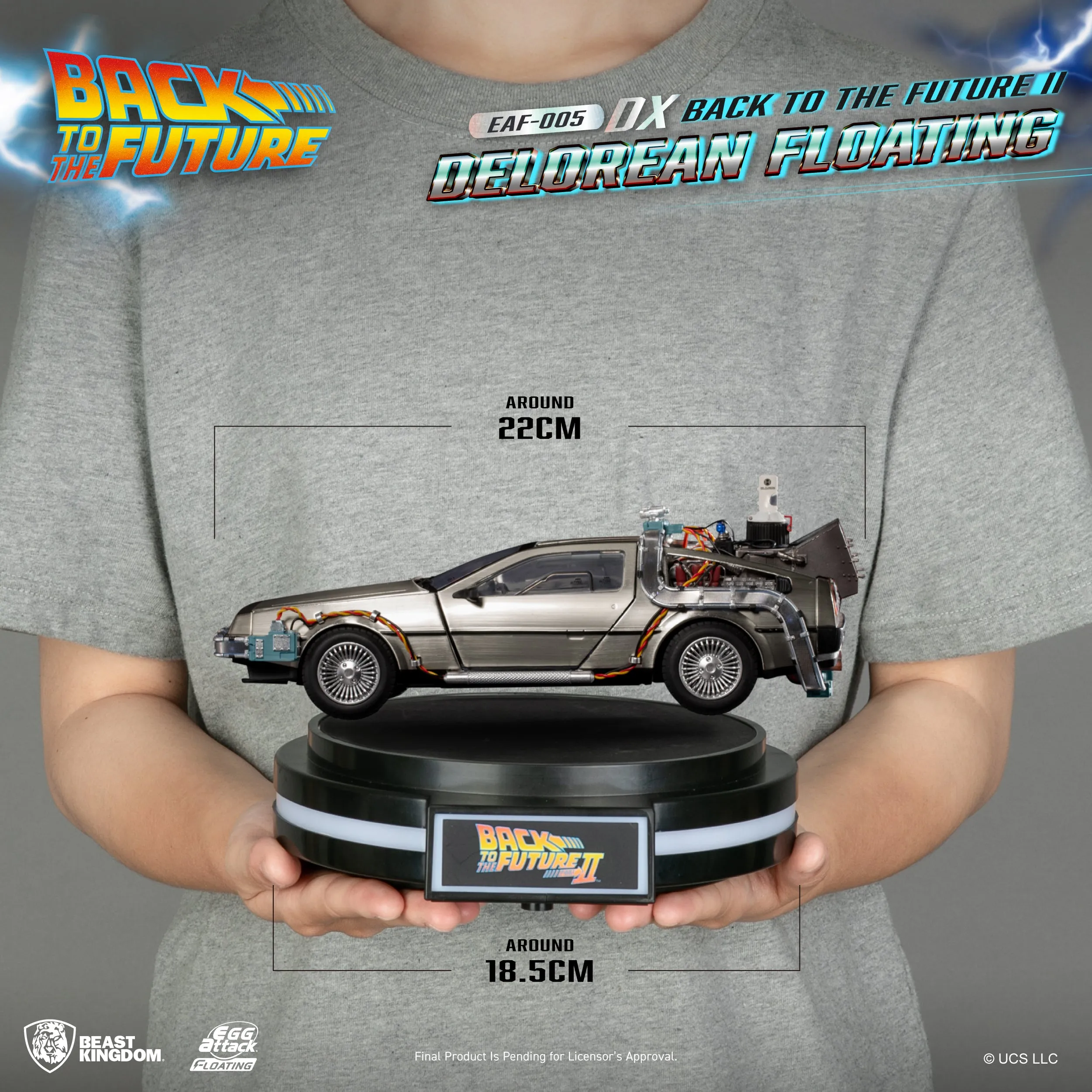 Beast Kingdom EAF-005DX Back to the Future II Delorean Floating DX version