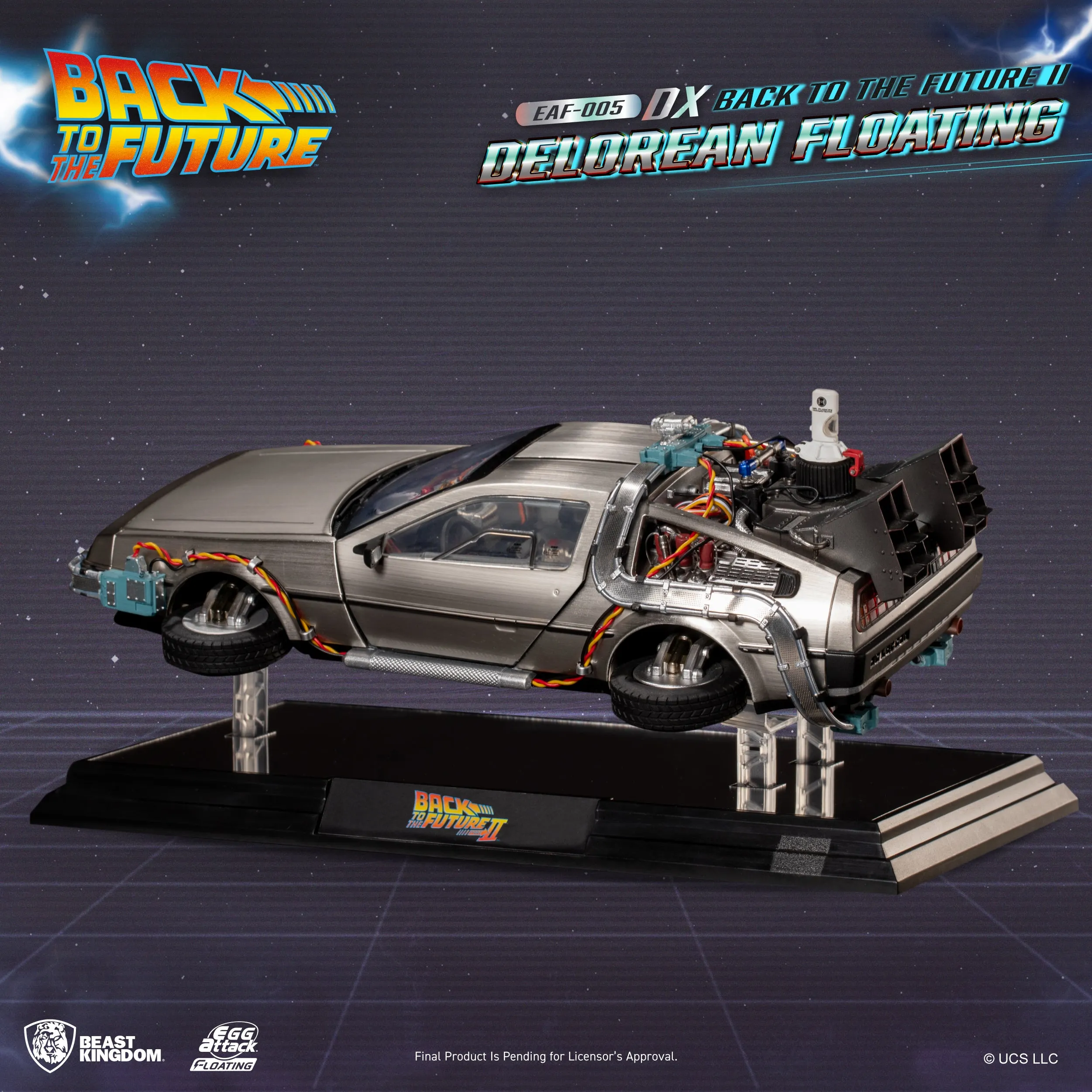 Beast Kingdom EAF-005DX Back to the Future II Delorean Floating DX version