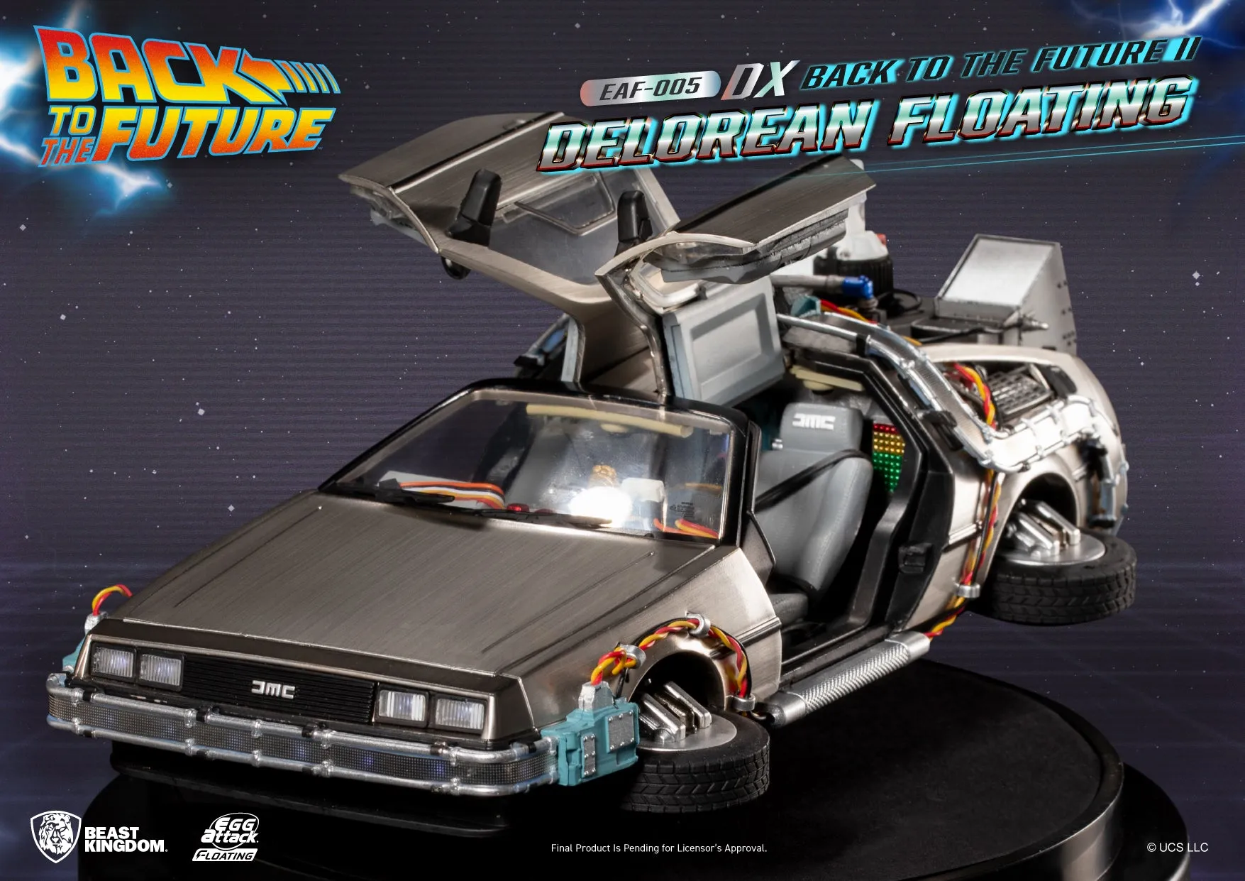 Beast Kingdom EAF-005DX Back to the Future II Delorean Floating DX version