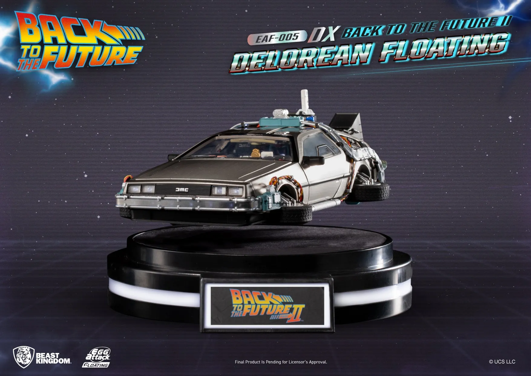 Beast Kingdom EAF-005DX Back to the Future II Delorean Floating DX version