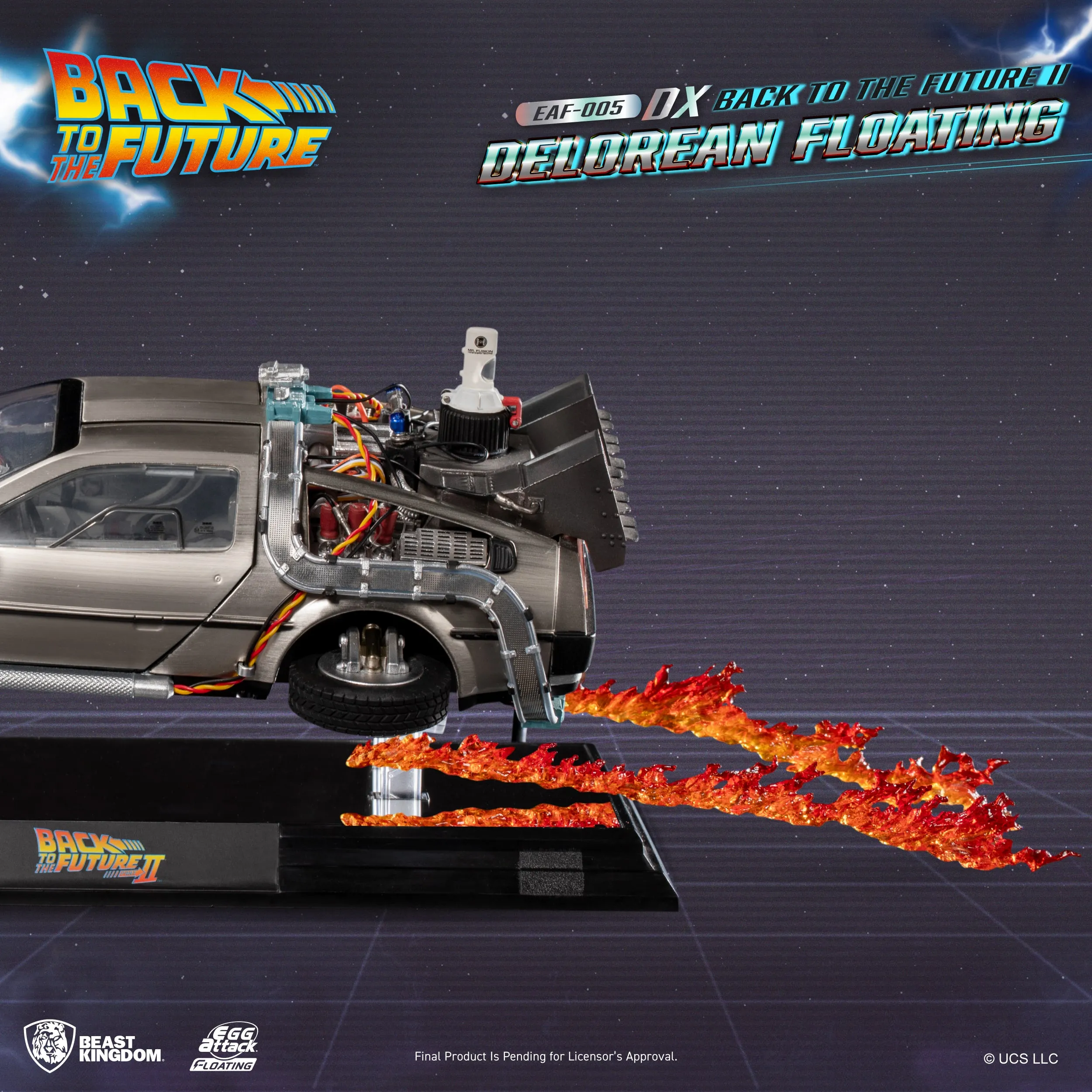 Beast Kingdom EAF-005DX Back to the Future II Delorean Floating DX version