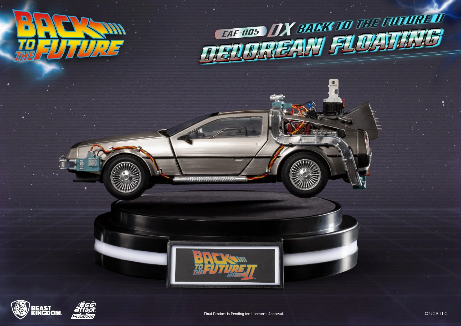 Beast Kingdom EAF-005DX Back to the Future II Delorean Floating DX version