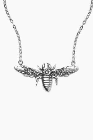 Bee Sterling Silver Necklace