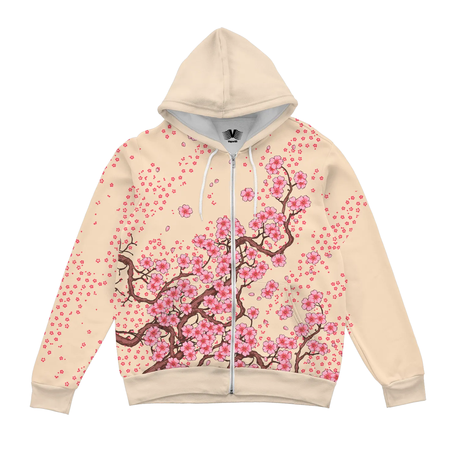 Blossomwave Zip Up Hoodie