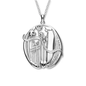 Charles Rennie Mackintosh Silver Pendant P216