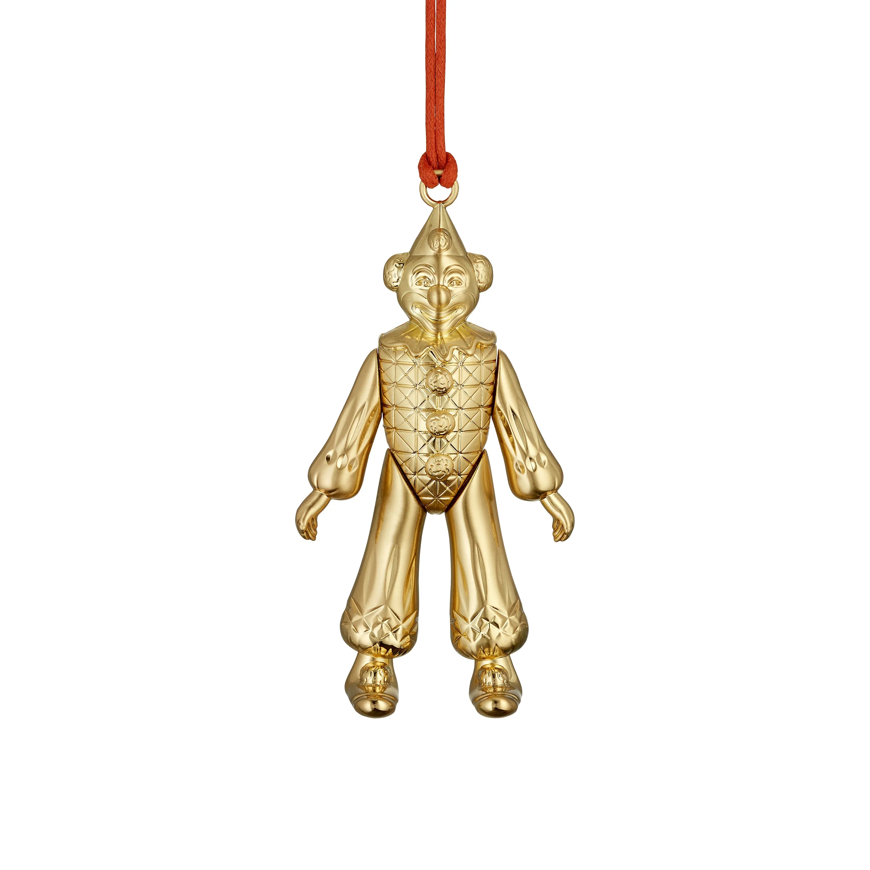 Christmas Clown Golden Ornament