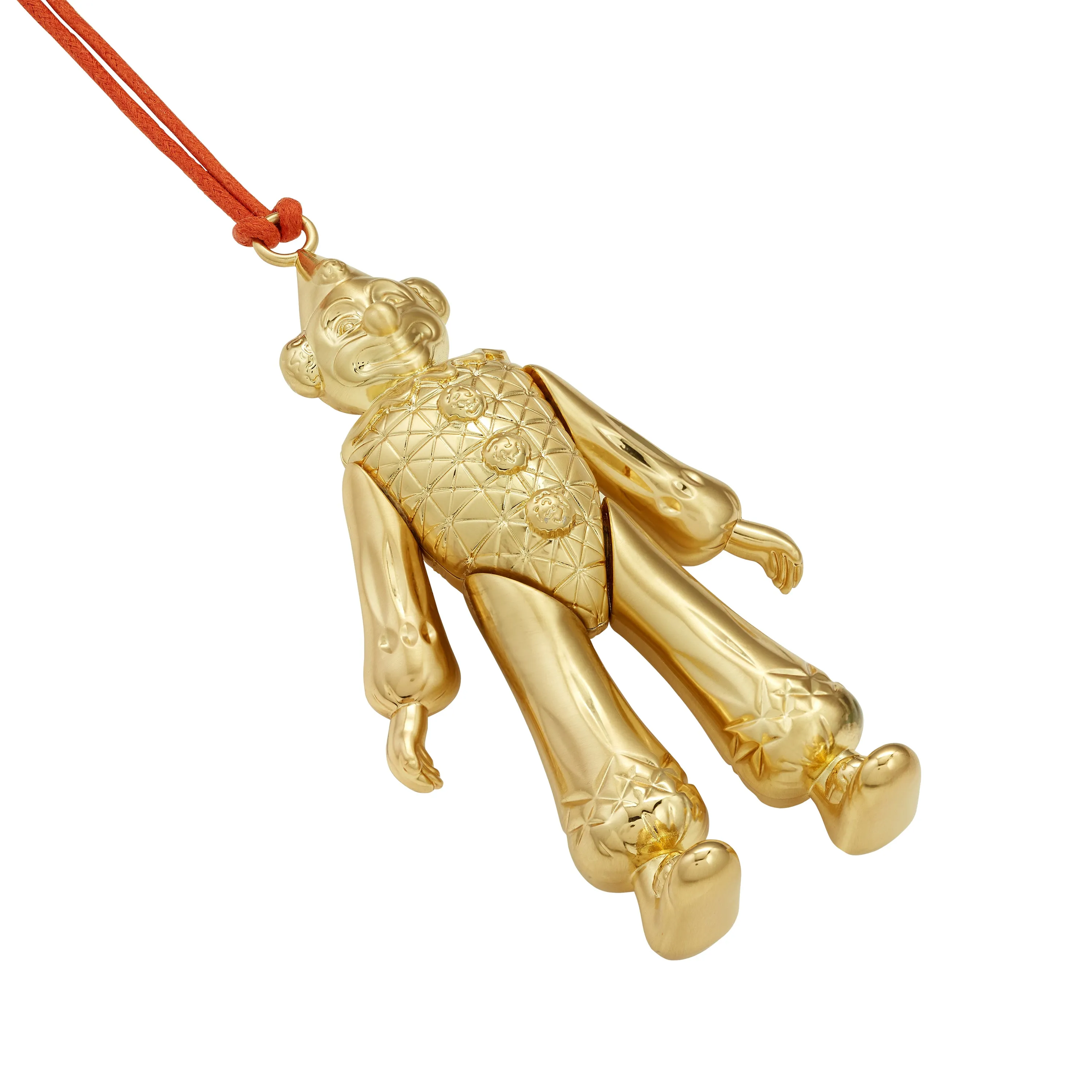 Christmas Clown Golden Ornament