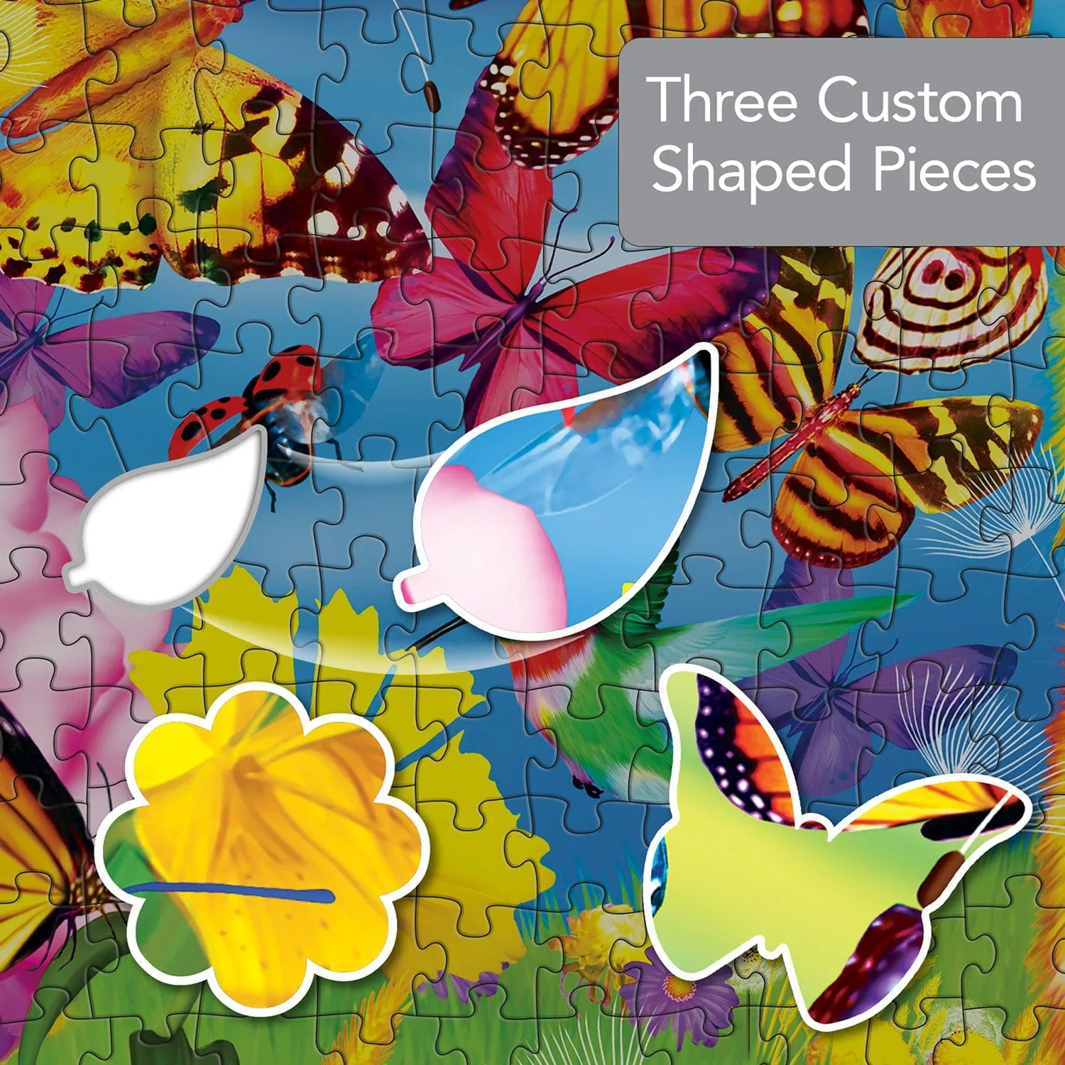 Contours - Butterfly Surprise 1000 Piece Shaped Jigsaw Puzzle