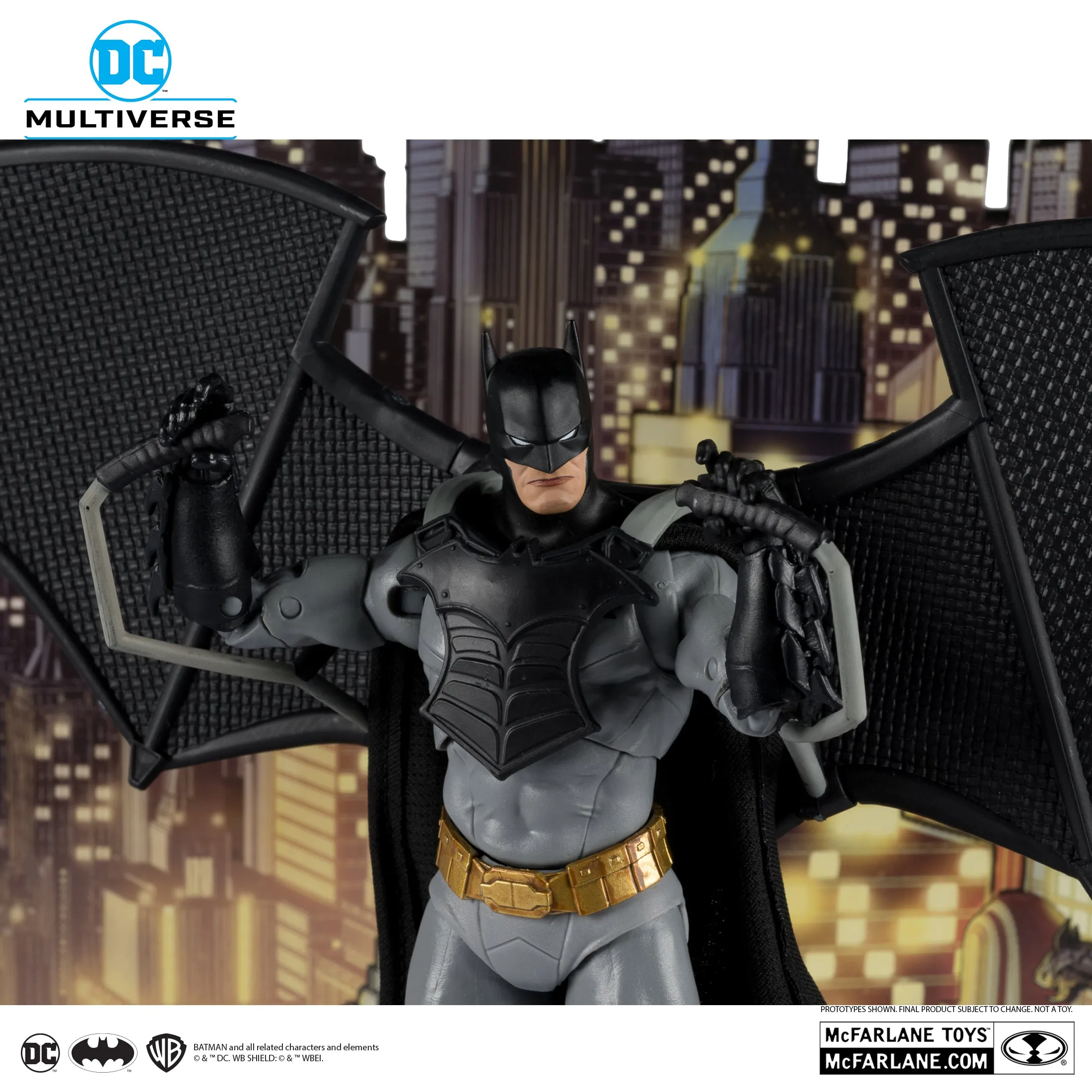 DC Multiverse Batman with Bat-Glider (The Thirteenth Hour) Gold Label 7" Inch Scale Action Figure - McFarlane Toys