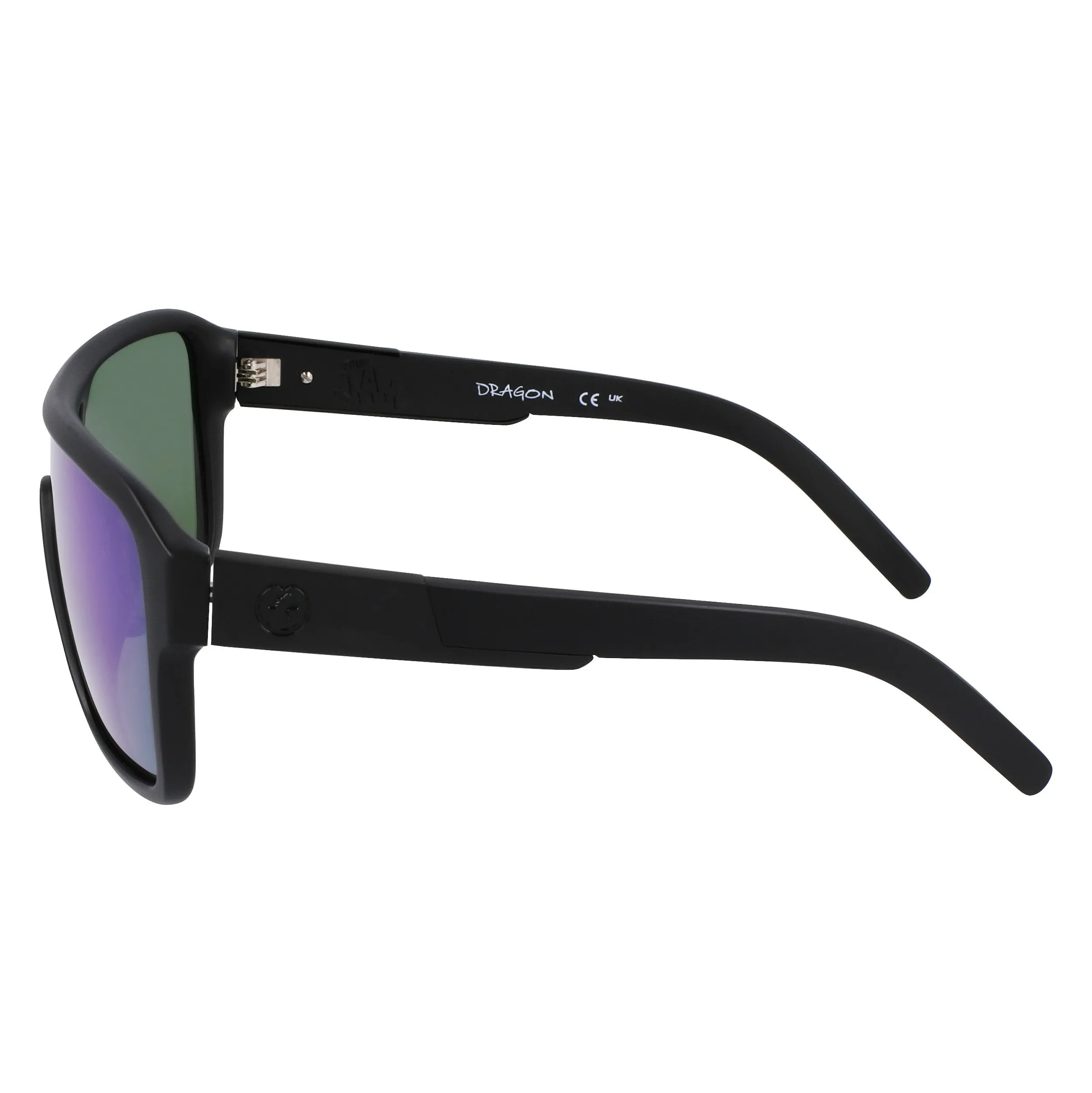 Dragon Remix LL - Matte Black / Green Ion Polarised