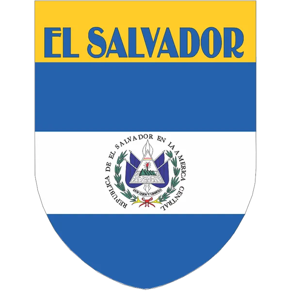 El Salvador Flag Shield Style