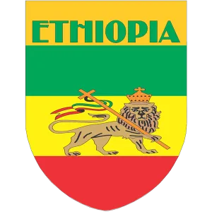 Ethiopia Flag Shield Style