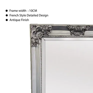 Extra-Large Ornate Silver Mirror, French Provincial 210cm