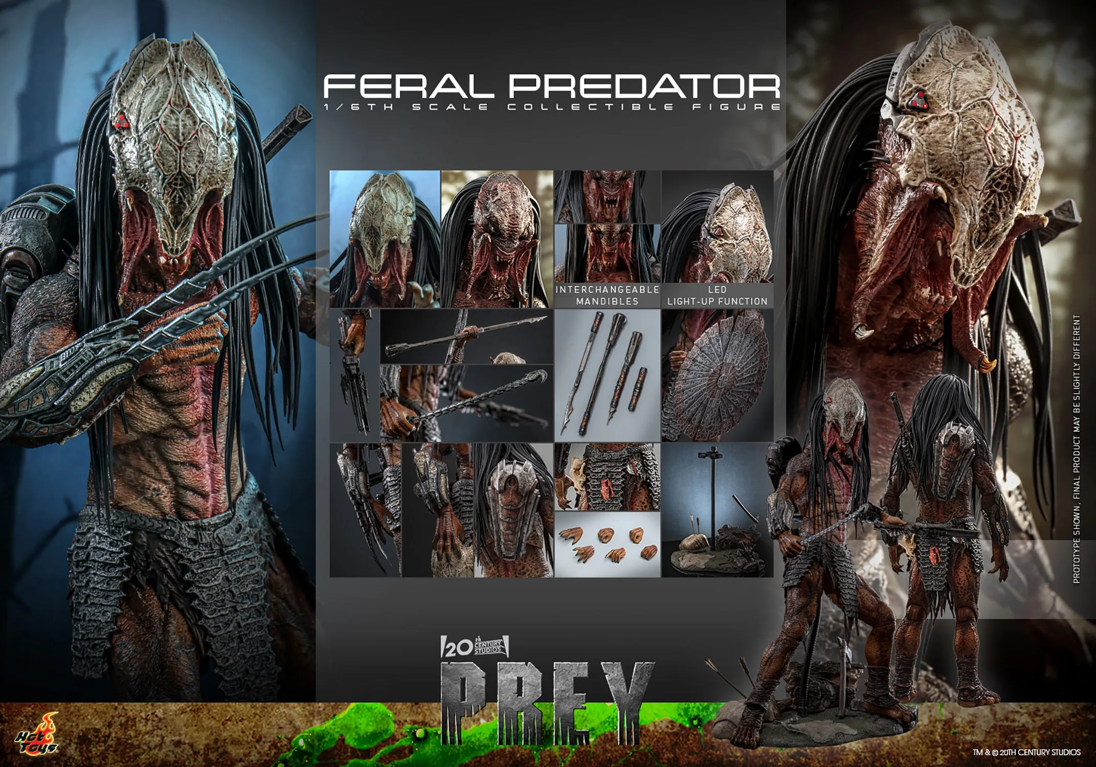 Feral Predator 1/6 Scale Figure by Hot Toys