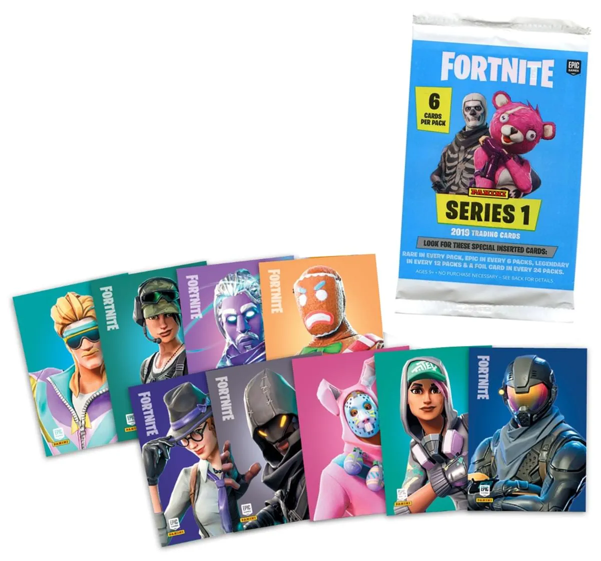 Fortnite Trading Cards Series 1 Foil Pack - 6 Cards