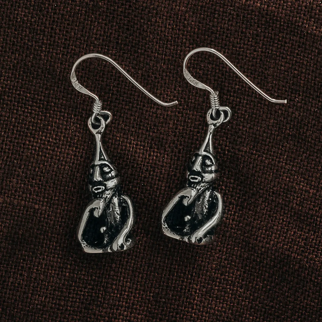 Freyr Earrings, Silver