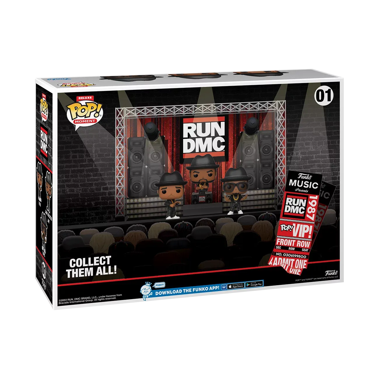 Funko Pop! Moment #01 - RUN DMC In Concert (1987) 2022 Limited Edition Deluxe Vinyl Figure Set (68402) LOW STOCK