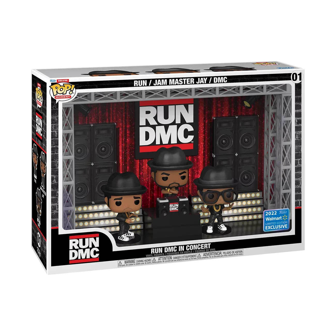 Funko Pop! Moment #01 - RUN DMC In Concert (1987) 2022 Limited Edition Deluxe Vinyl Figure Set (68402) LOW STOCK