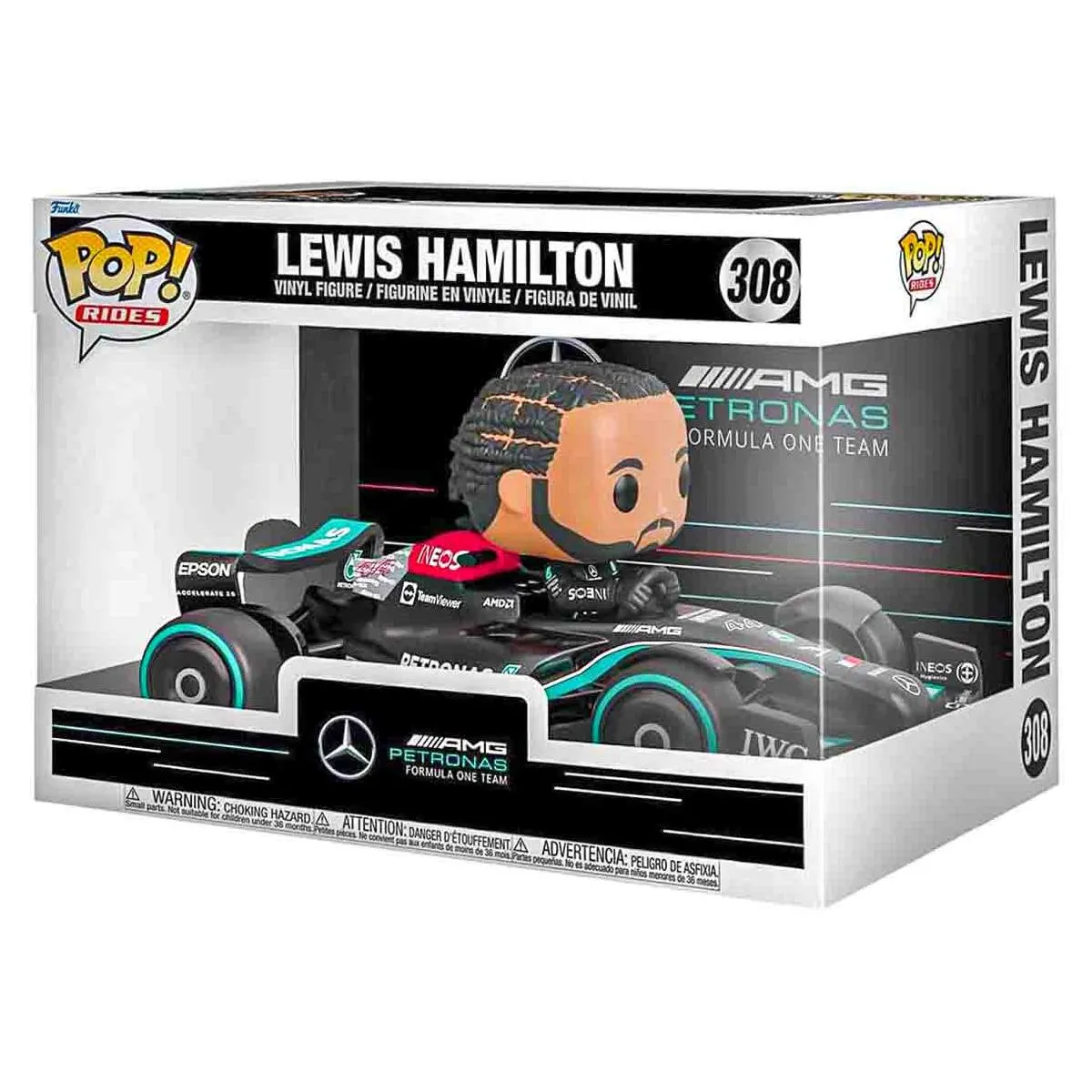 Funko Pop! Rides:  F1 Mercedes-AMG Petronas: Lewis Hamilton Super Deluxe Vinyl Figure #308