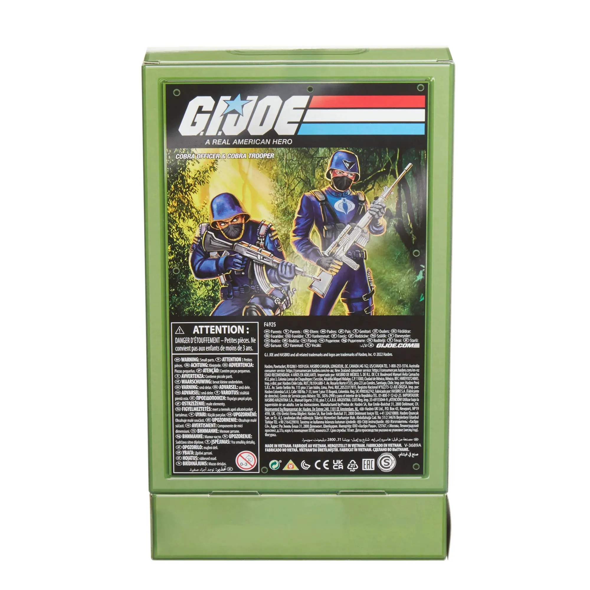 GI Joe Retro Collection: Cobra Officer & Cobra Trooper (F4925) 3.75-Inch Exclusive 2-Pack Figure Set LOW STOCK