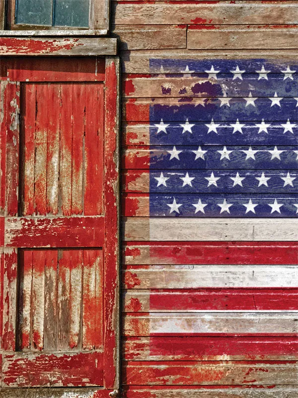 Grunge USA Printed Photography Backdrop