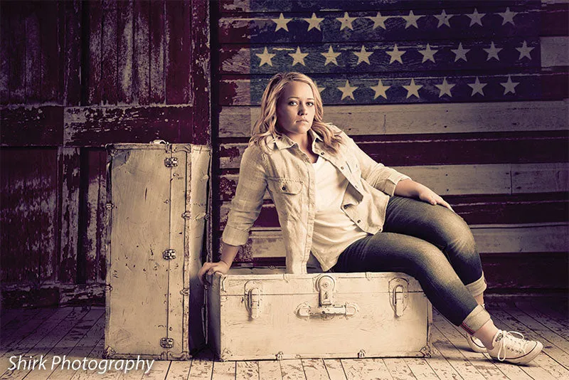 Grunge USA Printed Photography Backdrop