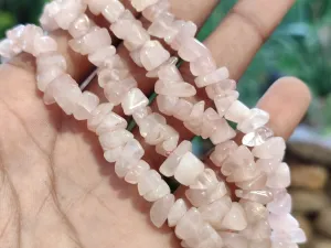 Hand Made Rose Quartz Necklaces x 3 From Namibia