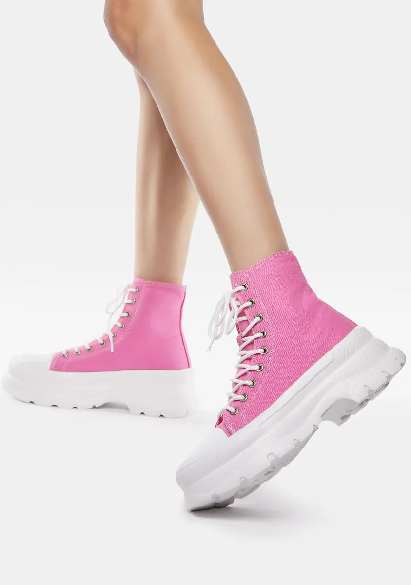 Hot Pink Public Admirer Boots