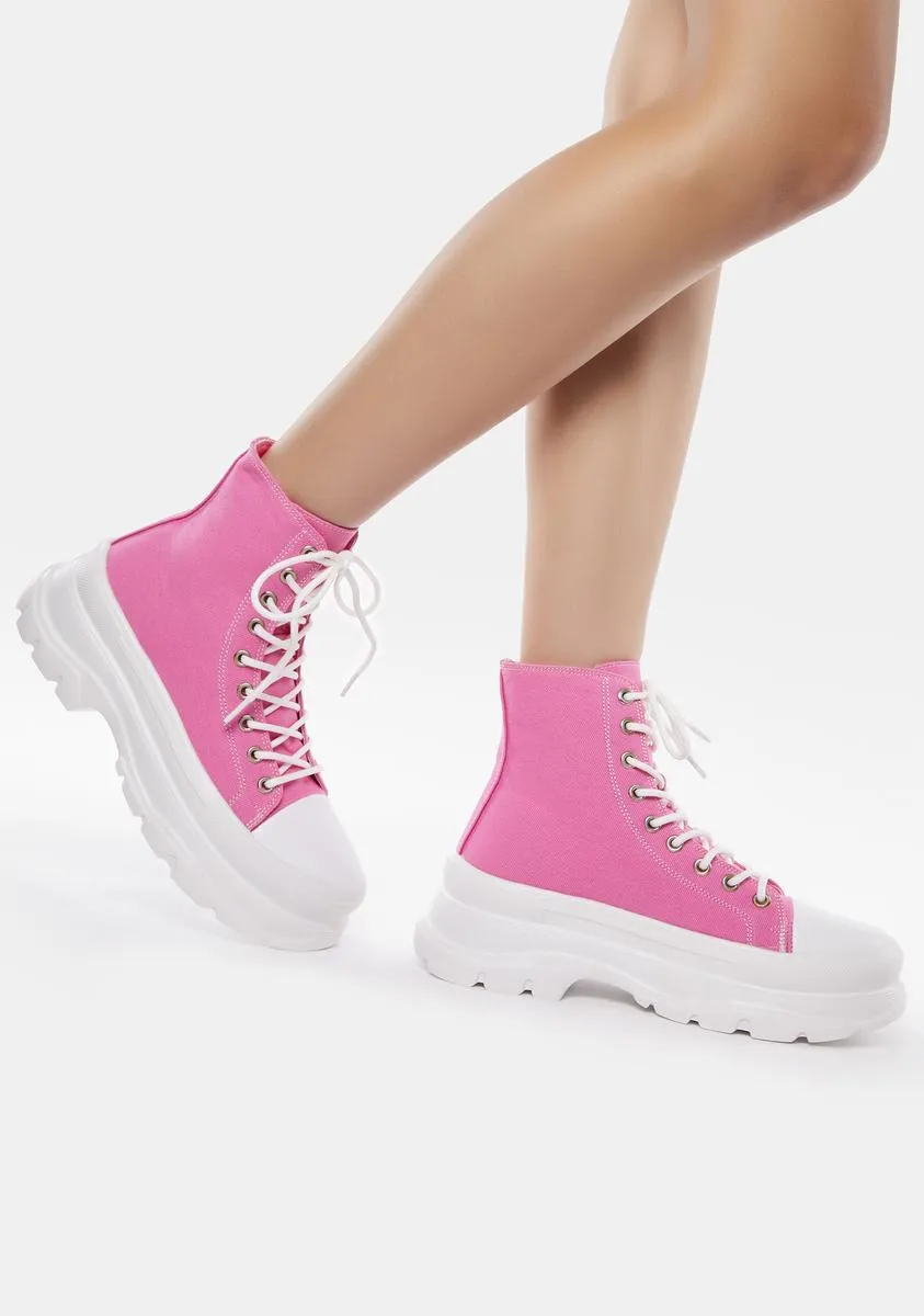 Hot Pink Public Admirer Boots