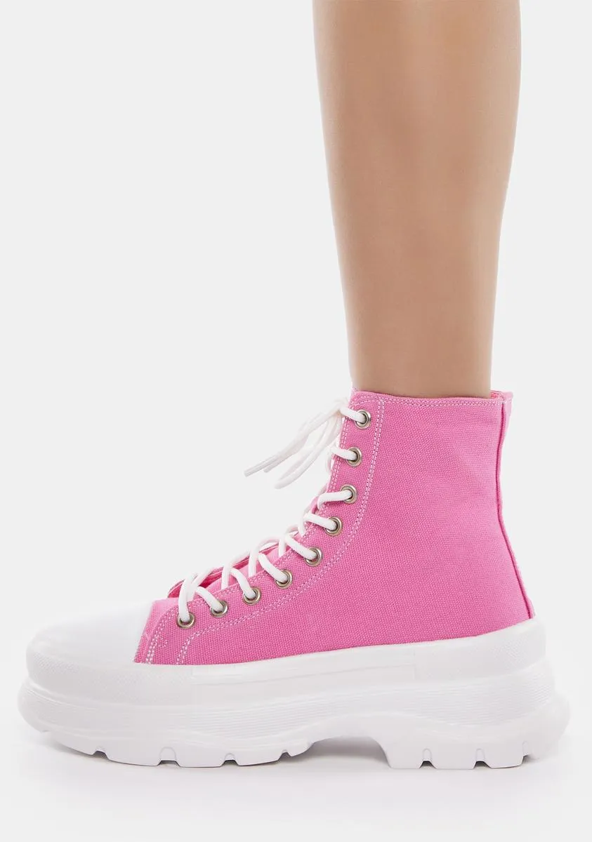 Hot Pink Public Admirer Boots