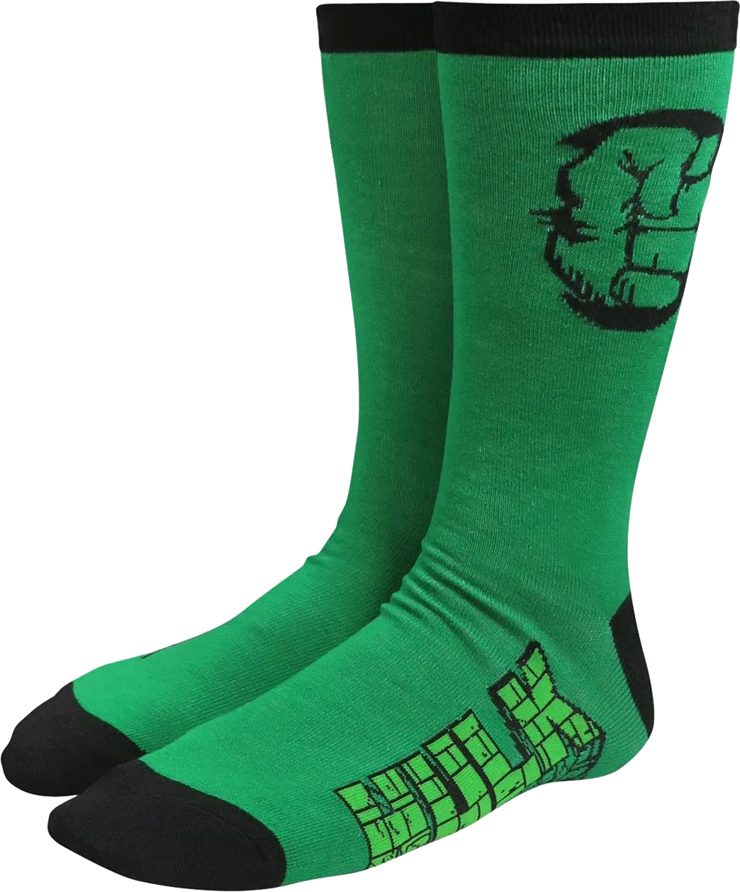 Hulk Fist Marvel Comics Socks