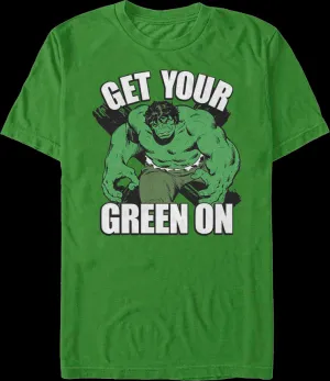 Incredible Hulk Get Your Green On Marvel Comics T-Shirt