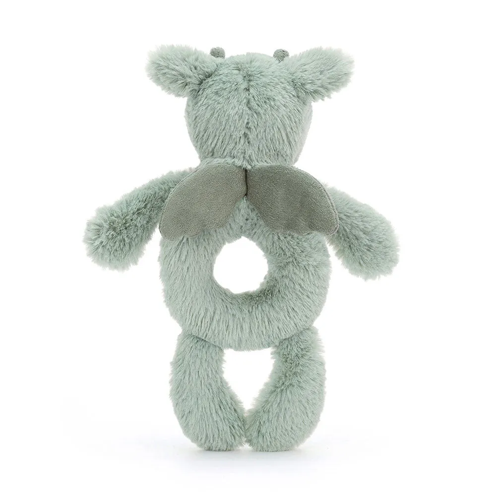 JellyCat Bashful Dragon Ring Rattle