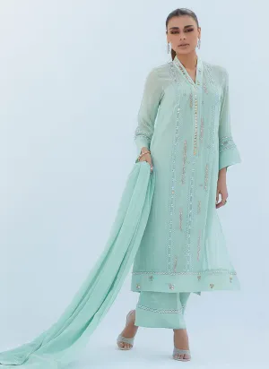 Lea Spring '23 - Melissa Aqua Shirt And Dupatta