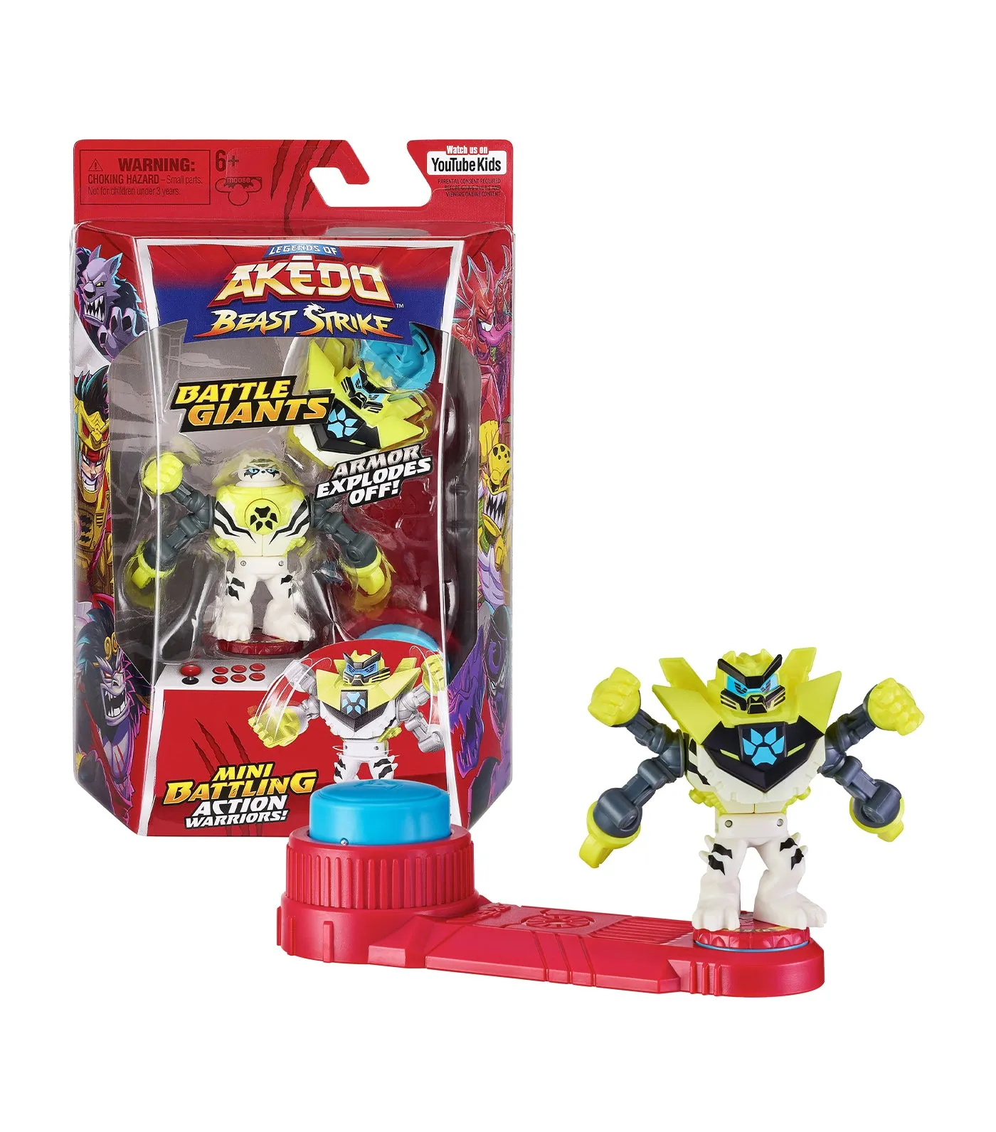 Legends of Akedo Beast Strike Battle Giants Single Pack - White Paw