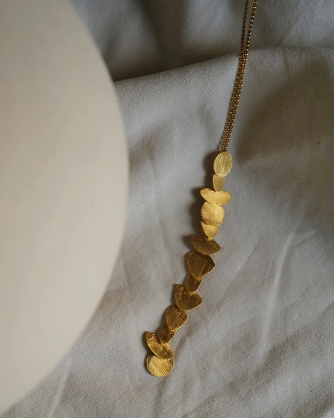 Long Golden Venus Necklace